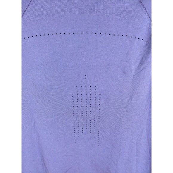 Gymshark Cropped Top Short Sleeve Seamless Boxy Oversized Purple Size Medium - Picture 5 of 7